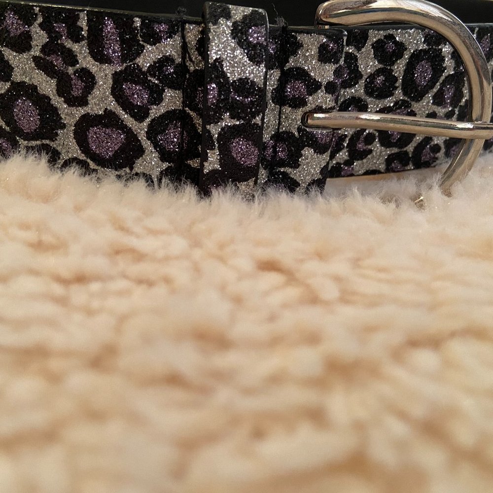 Glittery Cheetah Pattern Belt
